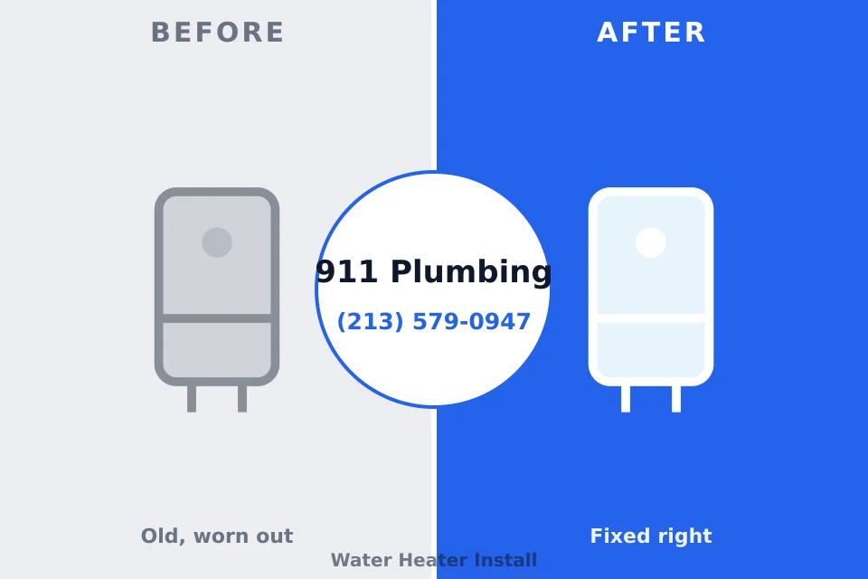 Before and after: plumbing repair North Ballston Spa, NY